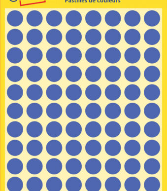 AVERY markeringspunten, verwijderbaar, rond 8 mm, blauw, handschrift