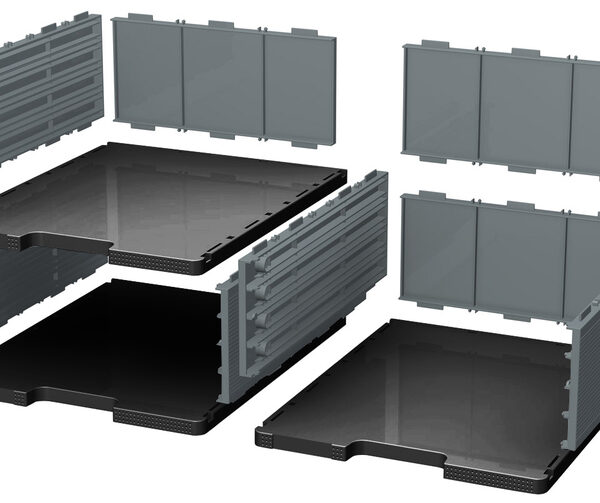 EXACOMPTA schuifladenbox MODULODOC Jumbo, zwart / muisgrijs