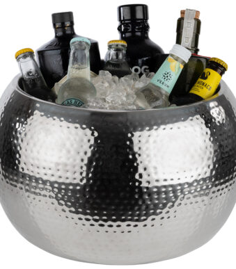 APS flessenkoeler BIG BOWL, roestvrij staal, zilver