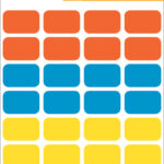 HERMA etiketten, 12 x 19 mm, kleuren assorti, permanent, handschrift