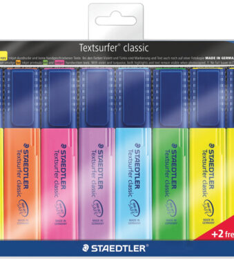 STAEDTLER Tekstmarker ´Tekstsurfer classic´, 6 + 2 GRATIS