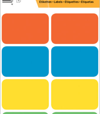 HERMA etiketten, 26 x 40 mm, kleuren assorti, permanent, handschrift