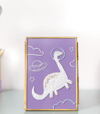 folia set krijtstiften, wit, 5 stuks in etui