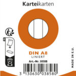 EXACOMPTA systeemkaarten, DIN A8, gelinieerd, kleuren assorti