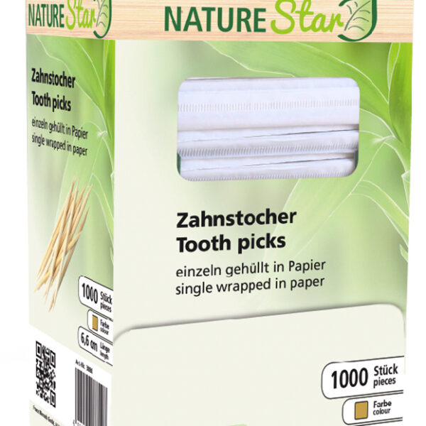 NATURE Star tandenstoker, hout, verpakt