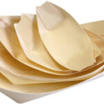 NATURE Star houten scheepje, 65 x 42 mm