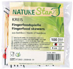 NATURE Star Fingerfood-spies Disc, van bamboe, lengte: 90 mm