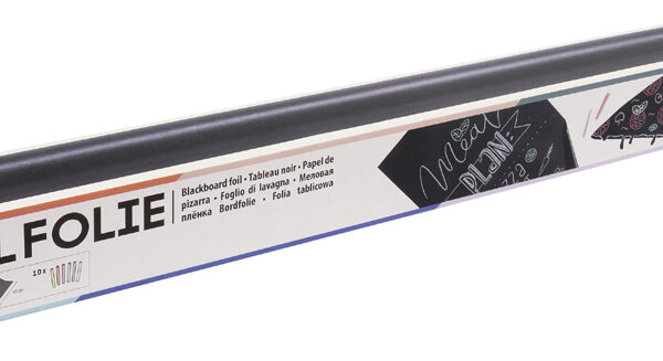 folia bordfolie, PVC, 450 mm x 2 m, zwart