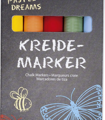 folia krijtmarker ´Pastel Dreams´, 5 stuks in set