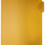 DURABLE tabblad met insteekhoes, DIN A4, met rasterponsing, geel