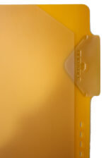 DURABLE tabblad met insteekhoes, DIN A4, met rasterponsing, geel