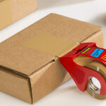 3M verpakkingstape/plakband Scotch Standaard, 50 mm x 20 m, bruin, incl. afroller