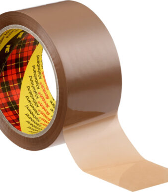 3M Scotch verpakkingstape/plakband 305, PP, 50 mm x 66 m, bruin