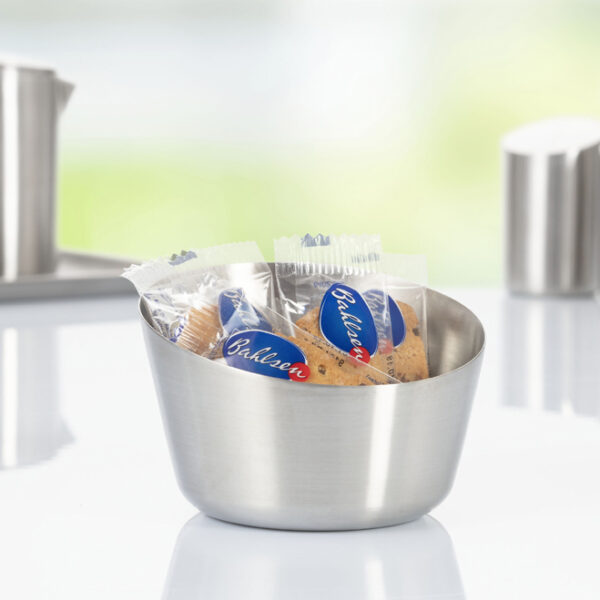 Esmeyer snack- en dipschaal VISTA, rond, zilver