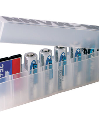 ANSMANN batterijbox 8-vaks, opbergbox van polypropyleen