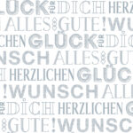 SUSY CARD geschenkpapier ´Typo Happy´, op rol, 700 mm x 2 m