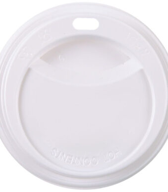 HYGOSTAR deksel voor kartonnen beker, wit, met drinkopening