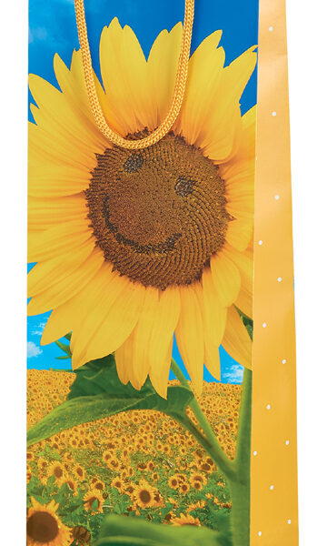 SUSY CARD flessenzak 'Sunflower Smile', voor 1 fles