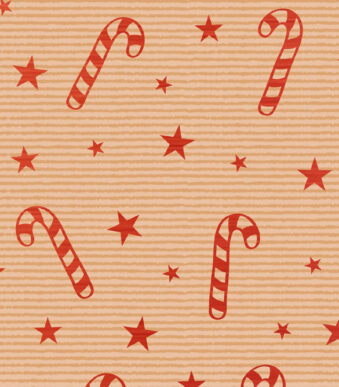 SUSY CARD Kerst-pakpapier 'Xmas Zuurstokken'