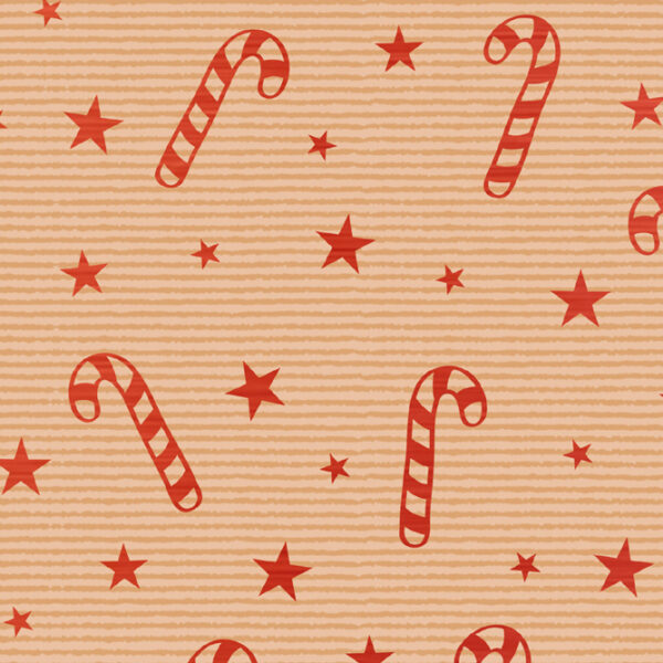 SUSY CARD Kerst-pakpapier 'Xmas Zuurstokken'