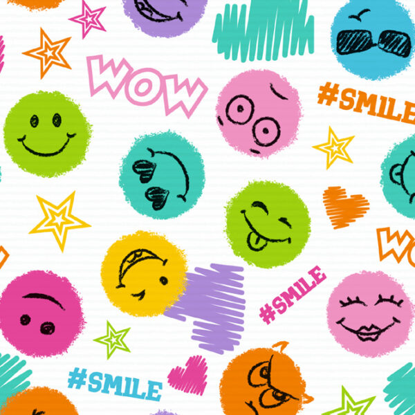 SUSY CARD inpakpapier / cadeaupapier 'Smile', op rol