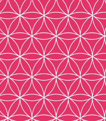 SUSY CARD inpakpapier / cadeaupapier 'Levensbloem rood', op rol