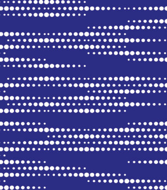 SUSY CARD inpakpapier / cadeaupapier 'Small dots blauw', op rol