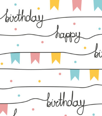 SUSY CARD inpakpapier / cadeaupapier 'Partyslingers', op rol