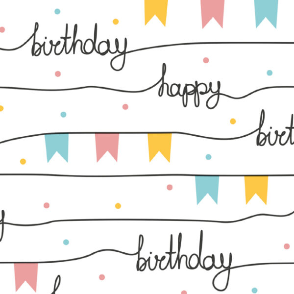 SUSY CARD inpakpapier / cadeaupapier 'Partyslingers', op rol