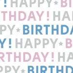 SUSY CARD inpakpapier / cadeaupapier 'It's your birthday', op rol