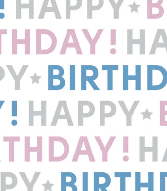 SUSY CARD inpakpapier / cadeaupapier 'It's your birthday', op rol