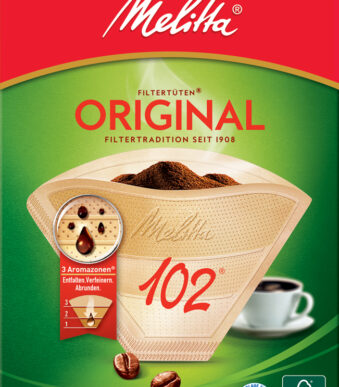 Melitta aroma-koffiefilter ´102´, natuurbruin