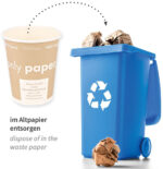 NATURE Star kartonnen koffiebeker 'Only Paper', 0,2 l, bruin