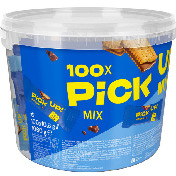 PiCK UP! wafeltjes 'Choco / Milk minis', voordeeldoos