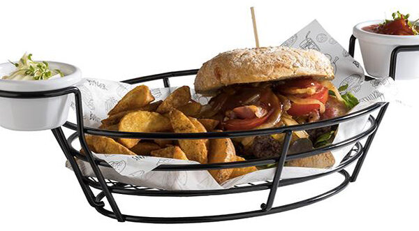 APS serveermand BURGER & FRIES, zwart