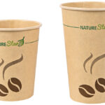 NATURE Star papieren koffiebeker 'Mocca', 0,2 l, bruin