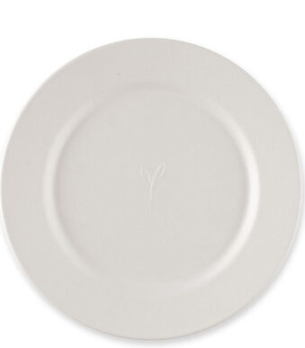 NATURE Star suikerriet-bord Gourmet, rond, 210 mm, wit