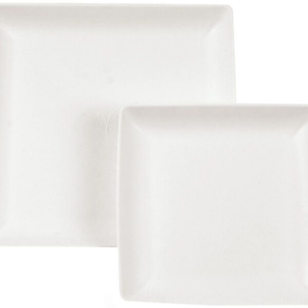 NATURE Star suikerriet-bord Eleganza, vierkant, 220 mm