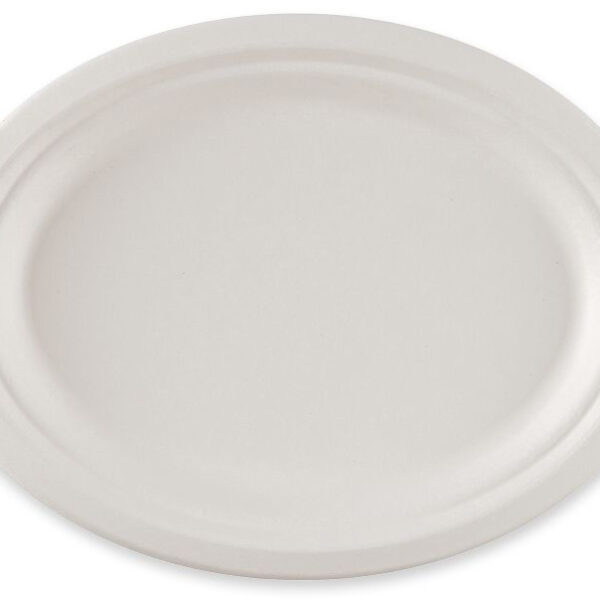 NATURE Star suikerriet-bord, ovaal, 265 x 200 mm, 50 stuks