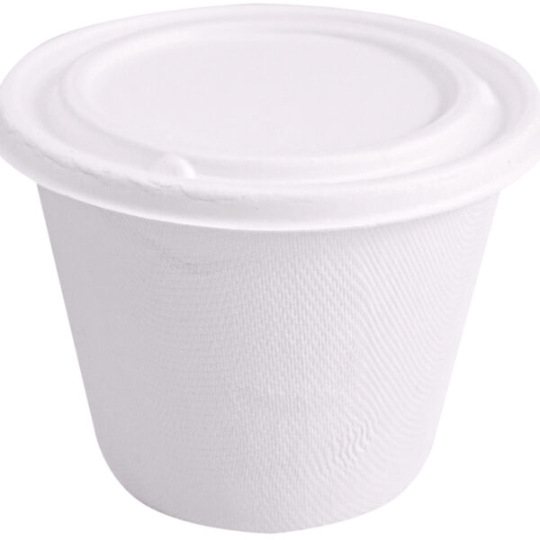 NATURE Star suikerriet-deksel voor soepbeker, rond