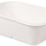 NATURE Star suikerriet-schaal Casa, rechthoekig, 750 ml, wit