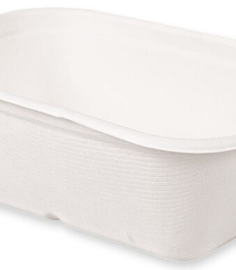 NATURE Star suikerriet-schaal Casa, rechthoekig, 750 ml, wit