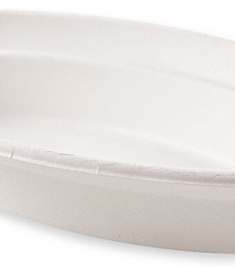 NATURE Star suikerriet-schaal, ovaal, 680 ml, wit