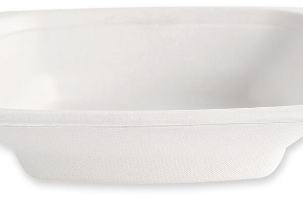 NATURE Star suikerriet-schaal, vierkant, 400 ml, wit