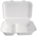 NATURE Star suikerriet-lunchbox, binnenin in tweeën gedeeld