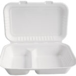 NATURE Star suikerriet-lunchbox, binnenin in tweeën gedeeld