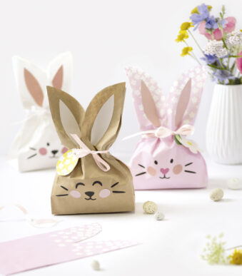 folia set papieren zakken 'Bunny SWEET', kleuren assorti