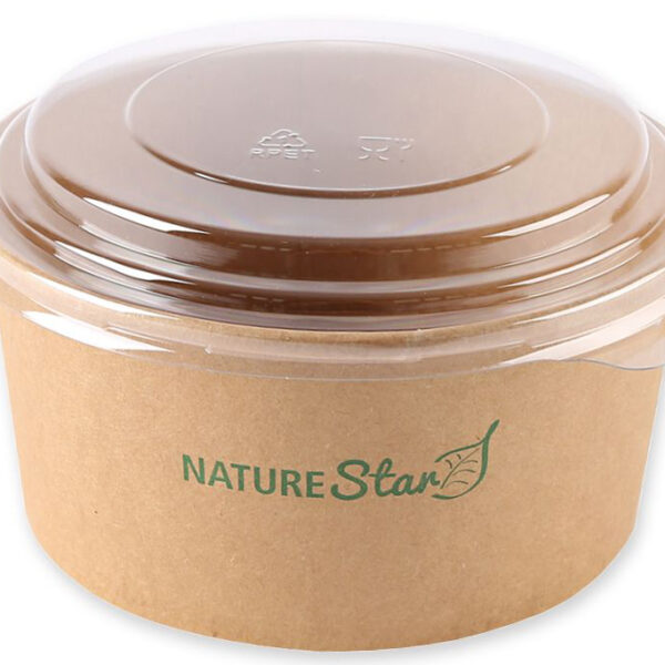NATURE Star saladeschaal Caesar, rond, 1.000 ml, bruin
