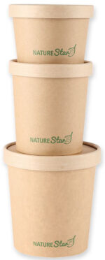 NATURE Star soepbeker Minestrone, 200 ml, van kraftpapier