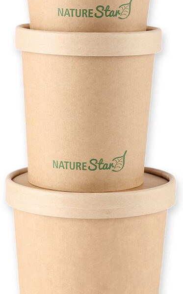 NATURE Star soepbeker Minestrone, 200 ml, van kraftpapier